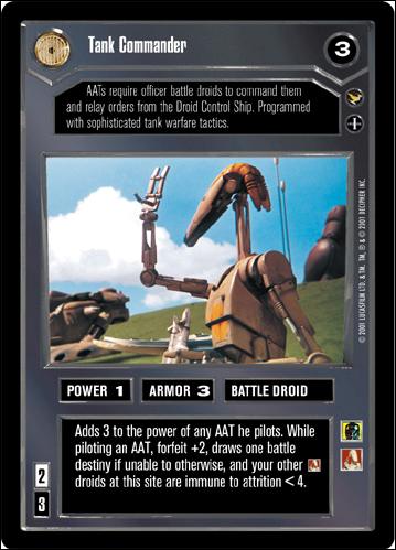 Star Wars: Theed Palace Limited (Base Set) card 19 Tank Commander