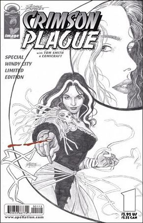 George Perez's Crimson Plague issue 1-B Windy City Sketch Cover