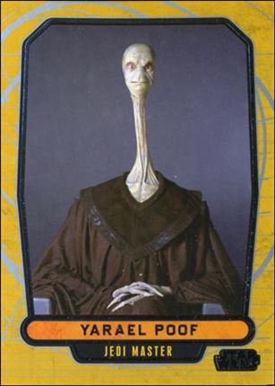 Star Wars Galactic Files (Base Set) card 29 Yarael Poof Jedi Master