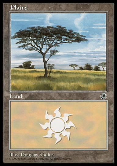 Magic the Gathering: Portal (Base Set) card 196-C Plains