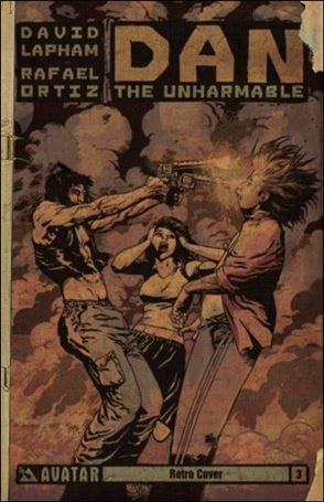 Dan the Unharmable issue 3-C Retro Cover