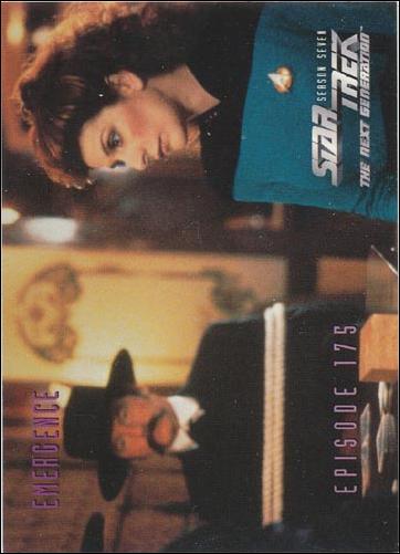 Star Trek: The Next Generation - The Episode Collection Season Seven (Base Set) card 713 Emergence, Episode 175-B