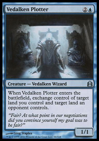 Magic the Gathering: Commander (Base Set) card 66 Vedalken Plotter