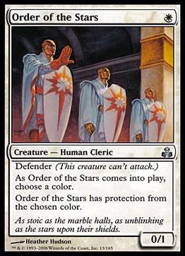 Magic the Gathering: Guildpact (Base Set) card 13 Order of the Stars