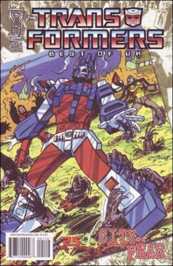 Transformers: Best of UK: CIty of Fear issue 1-B Retro Art Cover