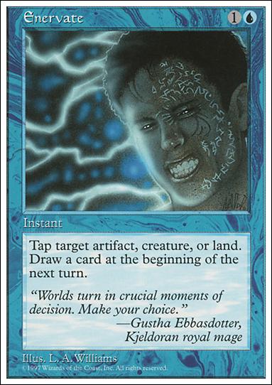 Magic the Gathering: 5th Edition (Base Set) card 84 Enervate
