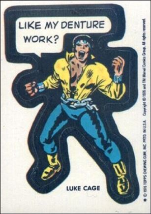 Marvel Super Heroes Stickers (Base Set) card NN22 Luke Cage - 
