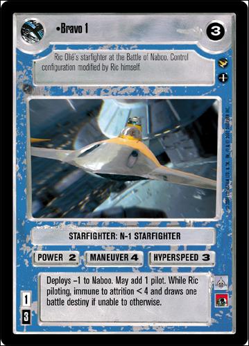 Star Wars: Theed Palace Limited (Base Set) card 116 Bravo 1