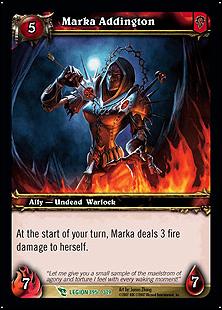 World of Warcraft: March of the Legion (Base Set) card 195 Marka Addington