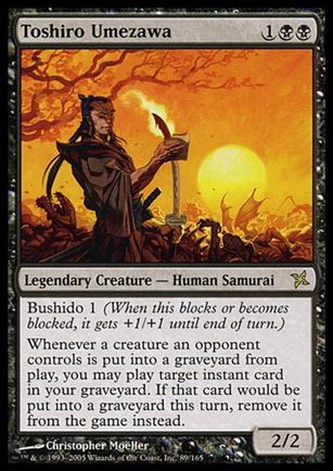 Magic the Gathering: Betrayers of Kamigawa (Base Set) card 89 Toshiro Umezawa