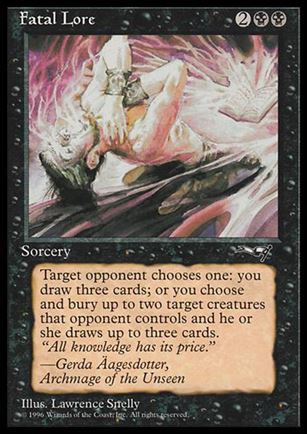 Magic the Gathering: Alliances (Base Set) card 48 Fatal Lore
