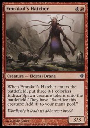 Magic the Gathering: Rise of the Eldrazi (Base Set) card 142 Emrakul's Hatcher