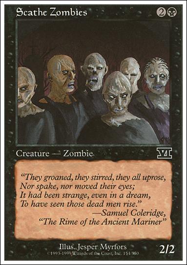 Magic the Gathering: 6th Edition (Base Set) card 154 Scathe Zombies