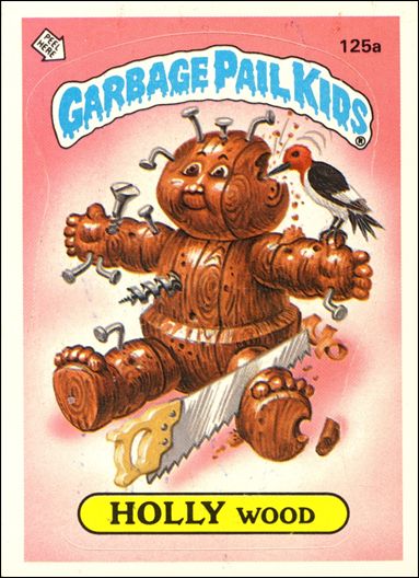 Garbage Pail Kids: Series 04 (Base Set) card 125a Holly Wood (Woody Alan Checklist)