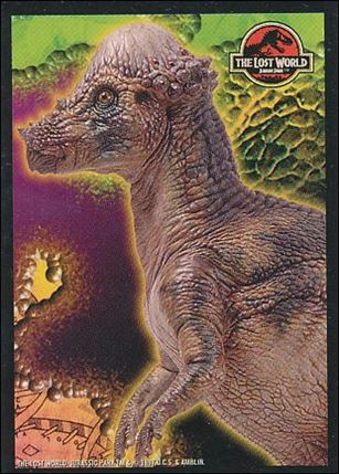 Lost World: Jurassic Park (Stickers Subset) card 10 Pachycephalosaurus
