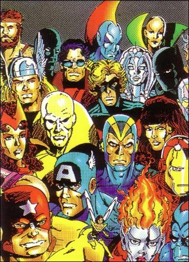 Spider-Man II: 30th Anniversary 1962 - 1992 (Base Set) card 71 The Avengers