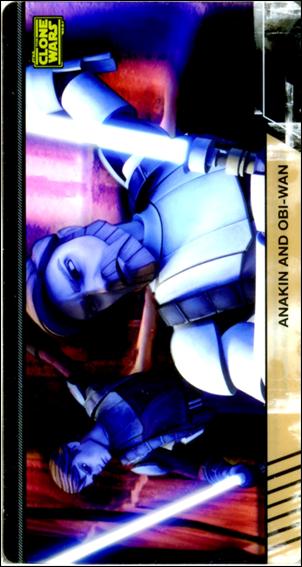 Star Wars: The Clone Wars Widevision (Animation Clear Cels Subset) card 9 Anakin and Obi-Wan