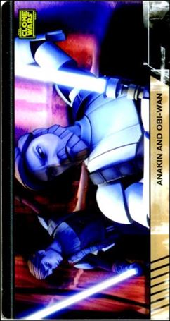 Star Wars: The Clone Wars Widevision (Animation Clear Cels Subset) card 9 Anakin and Obi-Wan