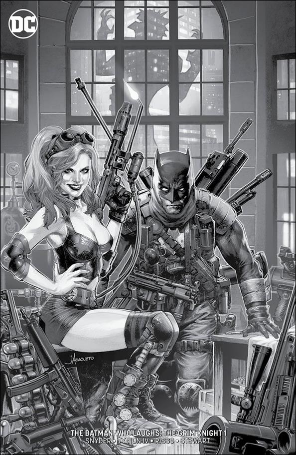 Batman Who Laughs: The Grim Knight issue 1-G Jay Anacleto Unknown Comics Remarked B&W Cover