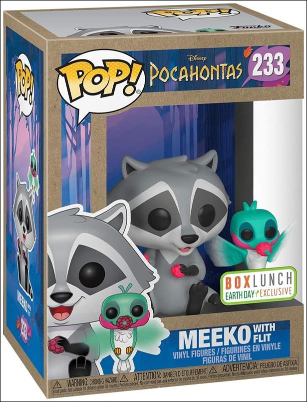 POP! Disney figure 233 Meeko with Flit (Earth Day) BoxLunch Exclusive