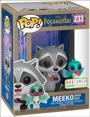 POP! Disney figure 233 Meeko with Flit (Earth Day) BoxLunch Exclusive