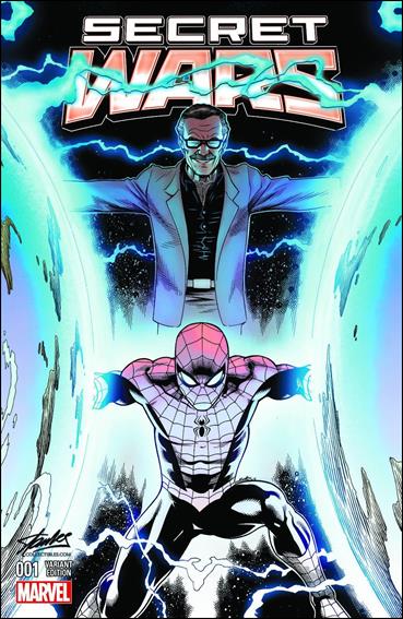 Secret Wars issue 1-SL Ed McGuinness Stan Lee Collectibles Negative Cover
