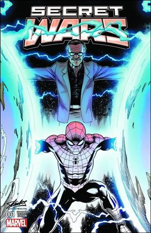 Secret Wars issue 1-SL Ed McGuinness Stan Lee Collectibles Negative Cover