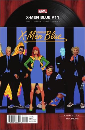 X-Men: Blue issue 11-B Daniel Acuna Rock and Roll Cover