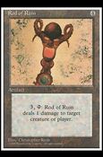 Magic the Gathering: 4th Edition (Base Set) card 344 Rod of Ruin