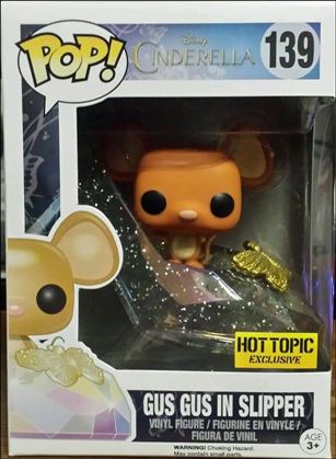 POP! Disney figure 139-B Gus Gus in Slipper (Glitter) Hot Topic