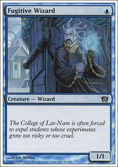Magic the Gathering: 8th Edition (Base Set) card 81 Fugitive Wizard