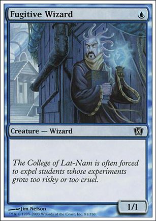 Magic the Gathering: 8th Edition (Base Set) card 81 Fugitive Wizard