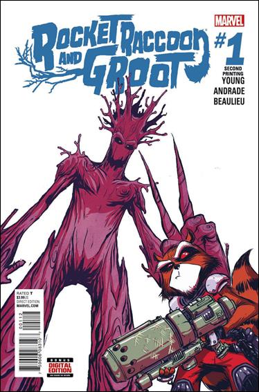 Rocket Raccoon & Groot issue 1-I Skottie Young Cover (2nd Printing)