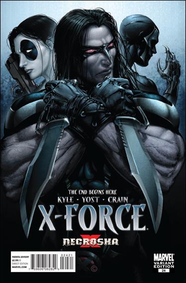 X-Force (2008) issue 24-B "Blade: Trinity" 1:15 Cover