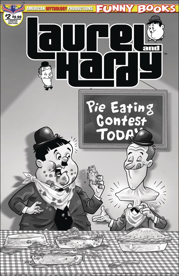 Laurel and Hardy (2019) issue 2-B Black & White Cover 1/350