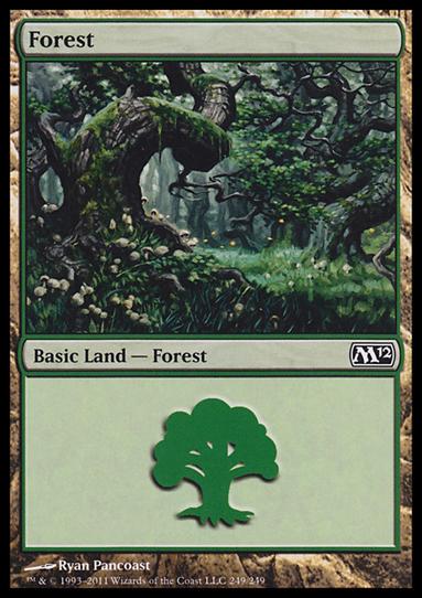 Magic the Gathering: 2012 Core Set (Base Set) card 249 Forest