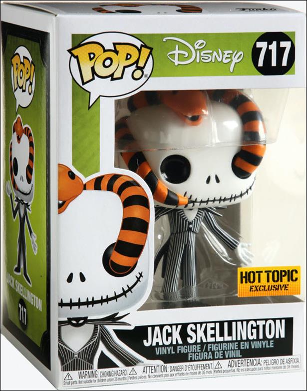 POP! Disney figure 717 Jack Skellington (Snake) Hot Topic Exclusive