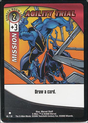X-Men Trading Card Game (Base Set) card 81 Agility Trial