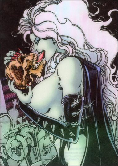 Evil Ernie Series II Chromium: Glow-in-the-Dark (ClearChrome Subset) card C-2 Lady Death