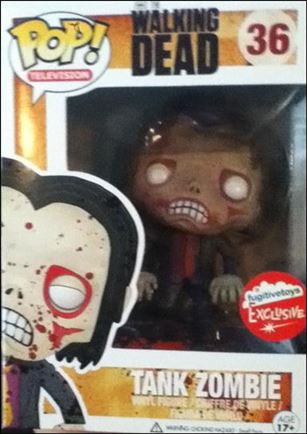POP! Television figure 36-B Tank Zombie (Bloody) Fugitive Toys Exclusive