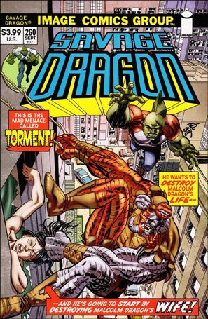Savage Dragon (1993) issue 260-B Retro Trade Dress Cover