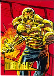 Marvel Universe: Series 4 (Promo) card nn 4 Tiger Wylde Foil Production Sample