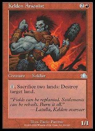 Magic the Gathering: Prophecy (Base Set) card 92 Keldon Arsonist