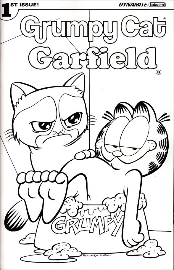 Grumpy Cat / Garfield issue 1-E Fernando Ruiz Coloring Book Cover