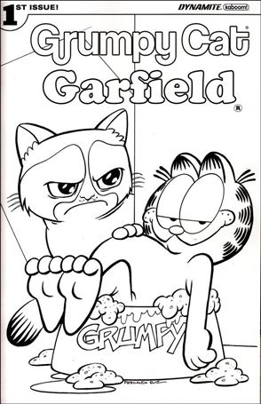 Grumpy Cat / Garfield issue 1-E Fernando Ruiz Coloring Book Cover