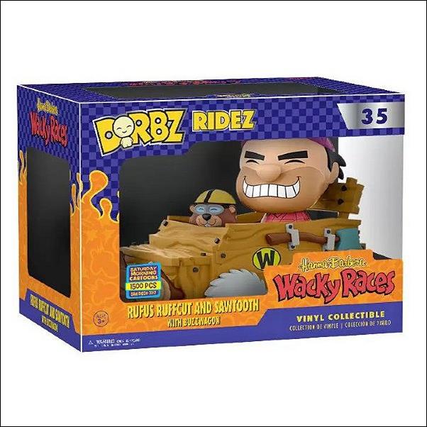Dorbz Ridez figure 35 Rufus Ruffcut and Sawtooth w/ Buzzwagon 1/1500