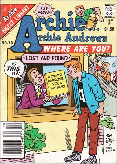 Archie…Archie Andrews, Where Are You Comics Digest Magazine issue 70