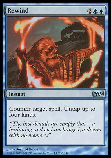 Magic the Gathering: 2013 Core Set (Base Set) card 65 Rewind