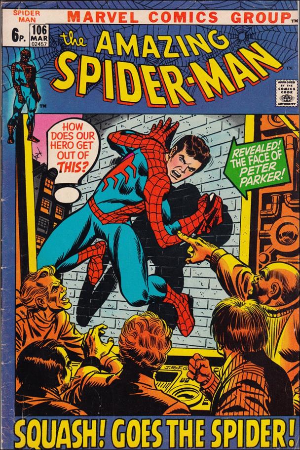 Amazing Spider-Man (1963) issue 106-B UK Price Cover