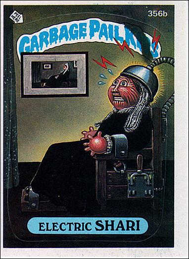 Garbage Pail Kids: Series 09 (Base Set) card 356b Electric Shari